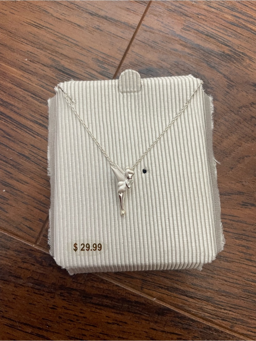Silver Tinkerbell Pendant Necklace - Elegant Silver Women's Jewelry